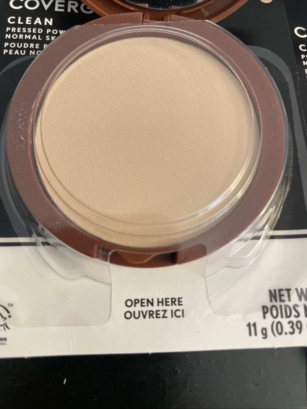 Covergirl Clean Pressed Powder, 125 Buff Beige, With Talc x2
